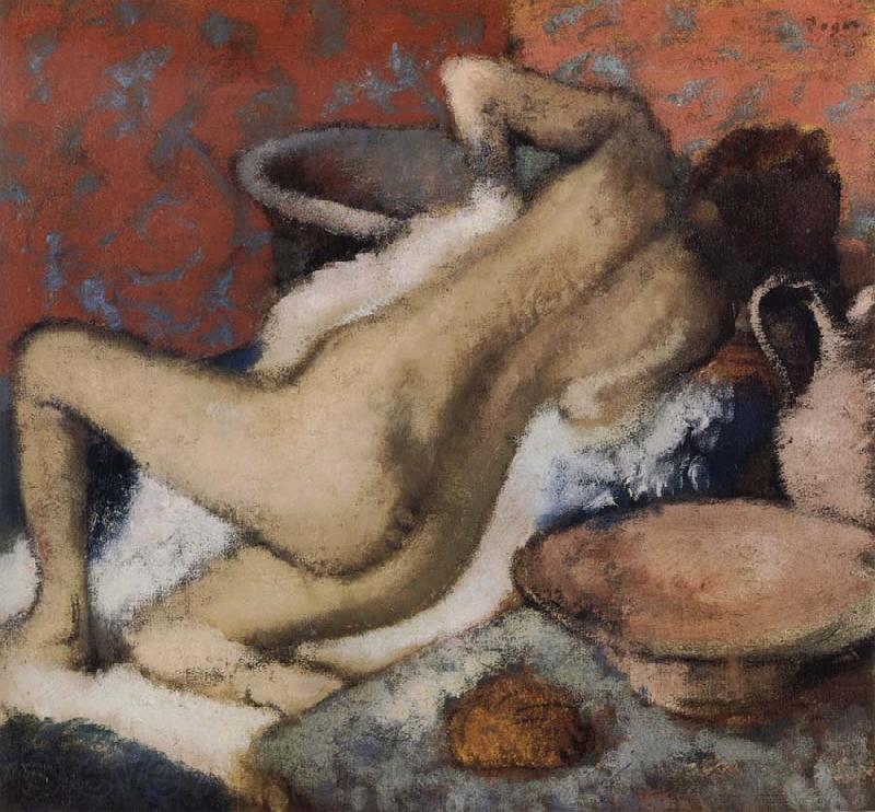 Edgar Degas Apres Le Bain Norge oil painting art